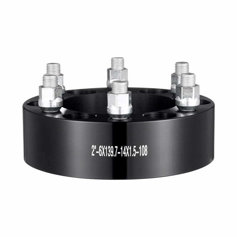 50,8 mm 6x139,7 mm kalti riteņu adapteri, 6 skrūvju, melni, 4 gab.