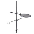 VEVOR rotējošs ugunskura grils, izturīga tērauda regulējama gatavošanas reste