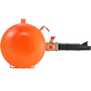 Riepu malas piepūšanas tvertne, 19 l tilpums, ar spiediena mērītāju un rokturi, maksimālais spiediens 10 bar, darbības spiediens 5,9-8 bar, piemērota vieglajiem auto, kravas automašīnām un ATV