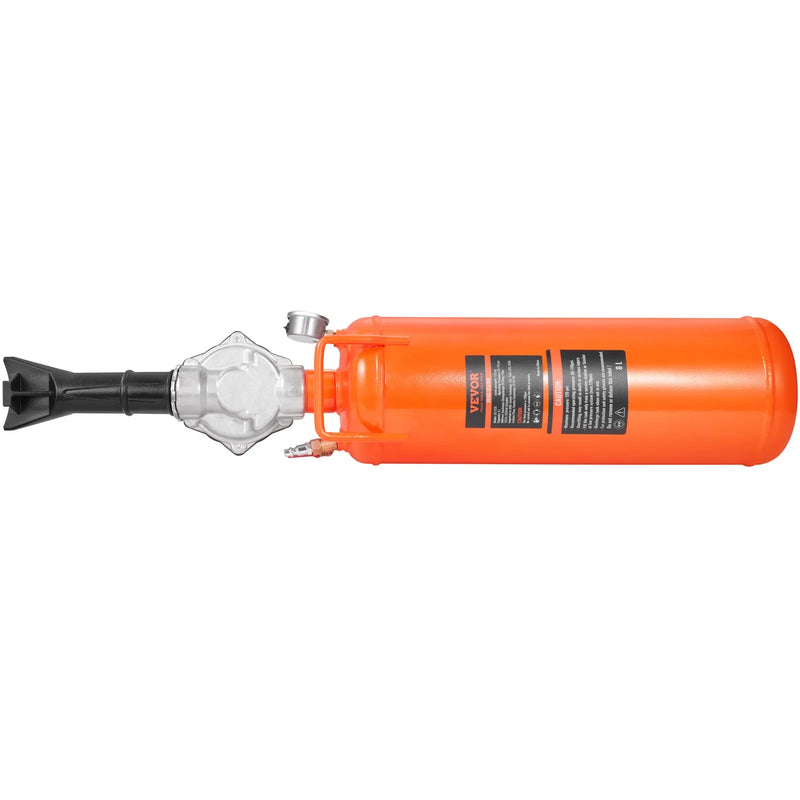 Riepu malas iestatītājs, 8 l tilpums, 8,3 bar, pārnēsājama rokas gaisa piepūšanas ierīce, darbības spiediens 5,9-8 bar, piemērota kravas automašīnām, traktoriem, ATV un automašīnām