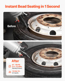 VEVOR portatīvs riepu bortu uzstādīšanas blasteris, 6 l gaisa tvertne, rokas riepu uzstādīšanas instruments ar sprūda mehānismu, darba spiediens 0,6–0,8 MPa, vieglajām automašīnām, SUV, vieglajiem kravas auto, elektroskrejriteņiem un ATV