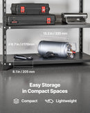 VEVOR portatīvs riepu bortu uzstādīšanas blasteris, 6 l gaisa tvertne, rokas riepu uzstādīšanas instruments ar sprūda mehānismu, darba spiediens 0,6–0,8 MPa, vieglajām automašīnām, SUV, vieglajiem kravas auto, elektroskrejriteņiem un ATV