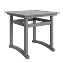 VEVOR 5-daļīgs āra mēbeļu komplekts, galds un 4 krēsli, HIPS, gaiši pelēks