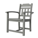 VEVOR 5-daļīgs āra mēbeļu komplekts, galds un 4 krēsli, HIPS, gaiši pelēks