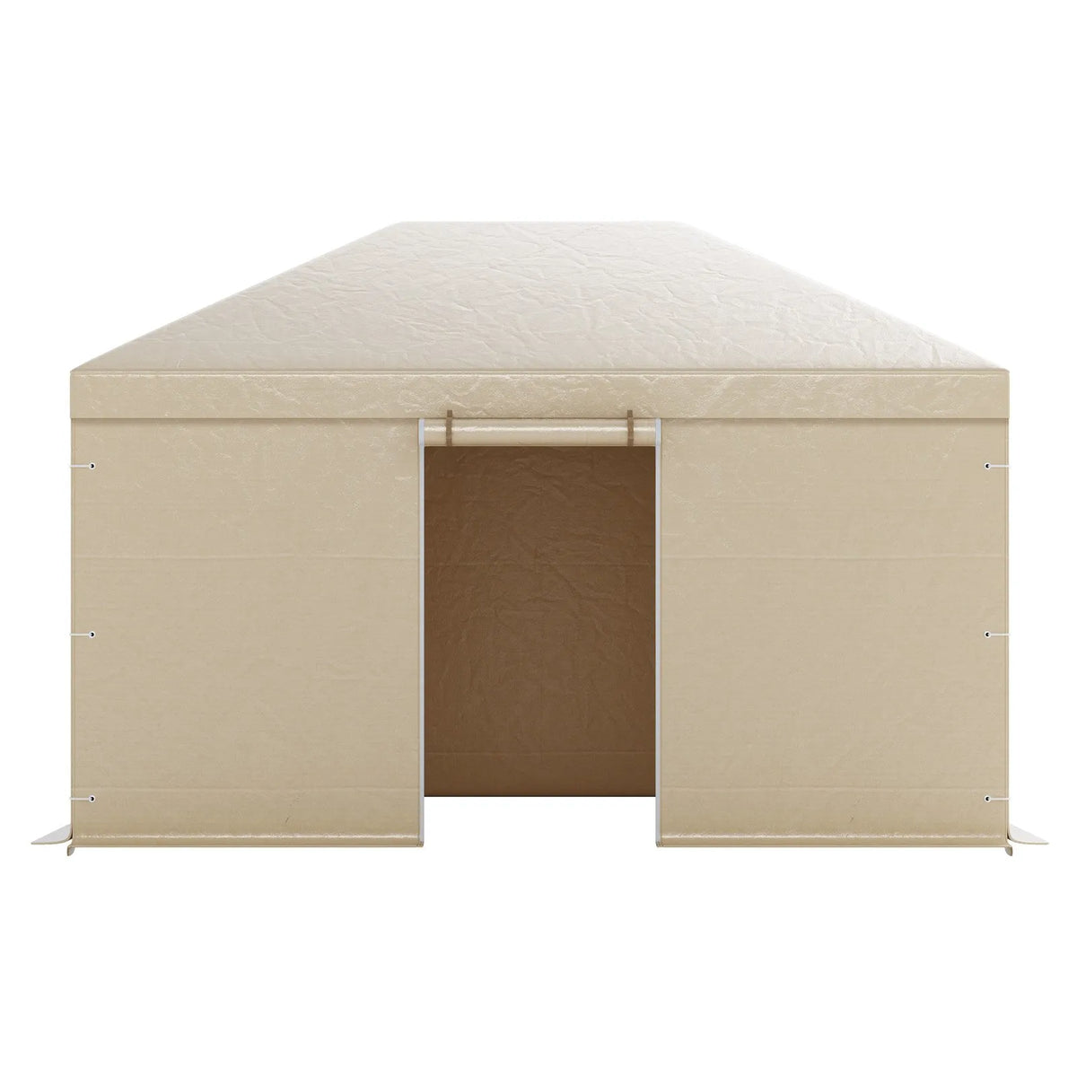 Winter Pavilion Cover, Suitable for 3.08 × 4.39 m Hard Roof Gazebos, with Walls and Windows, High-Density PE Material