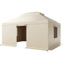 Ziemas paviljona pārsegs, piemērots 3,66 × 4,87 m cietā jumta paviljoniem, divslāņu, ar sienām un logiem, augstas blīvuma PE materiāls