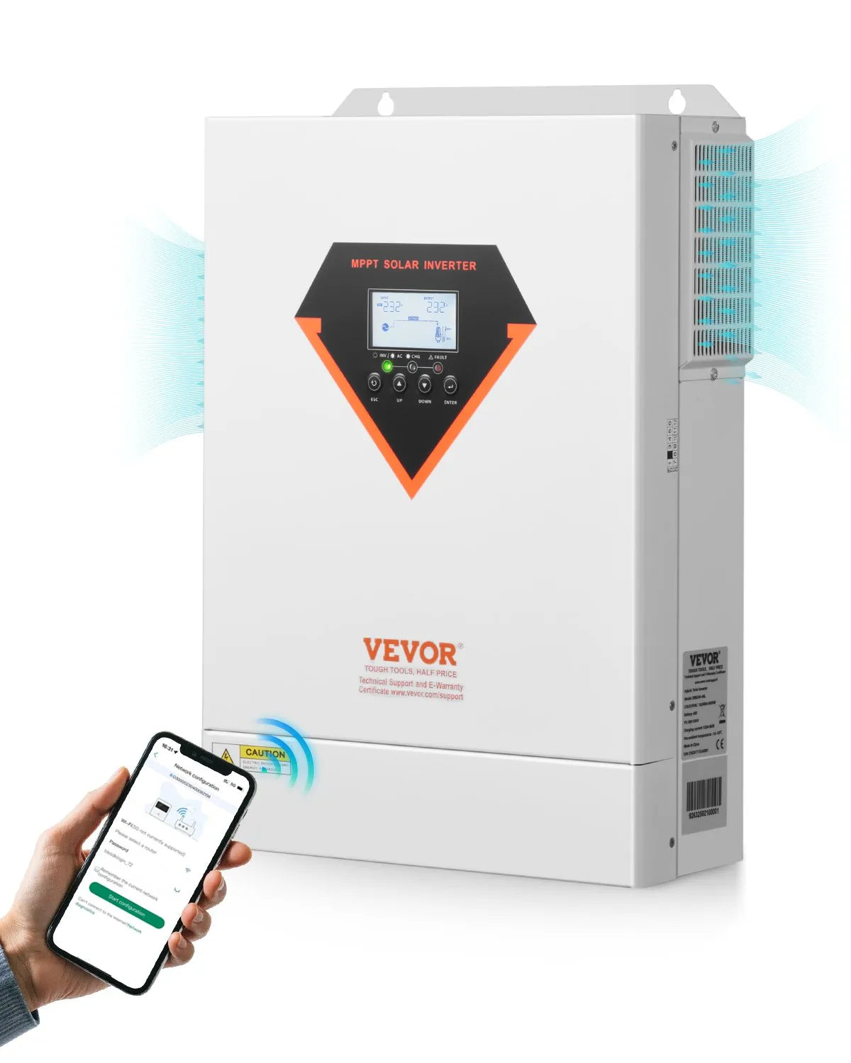 VEVOR Hybrid Inverter 6000W — 48V, MPPT 120A