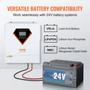 VEVOR hibrīdais saules invertors, 3500 W, tīra sinusa autonomais invertors-lādētājs, 230 V AC “viss vienā” jaudas invertors ar iebūvētu 60 A MPPT saules uzlādes kontrolieri, atbalsta hibrīdo uzlādi no saules un elektrotīkla