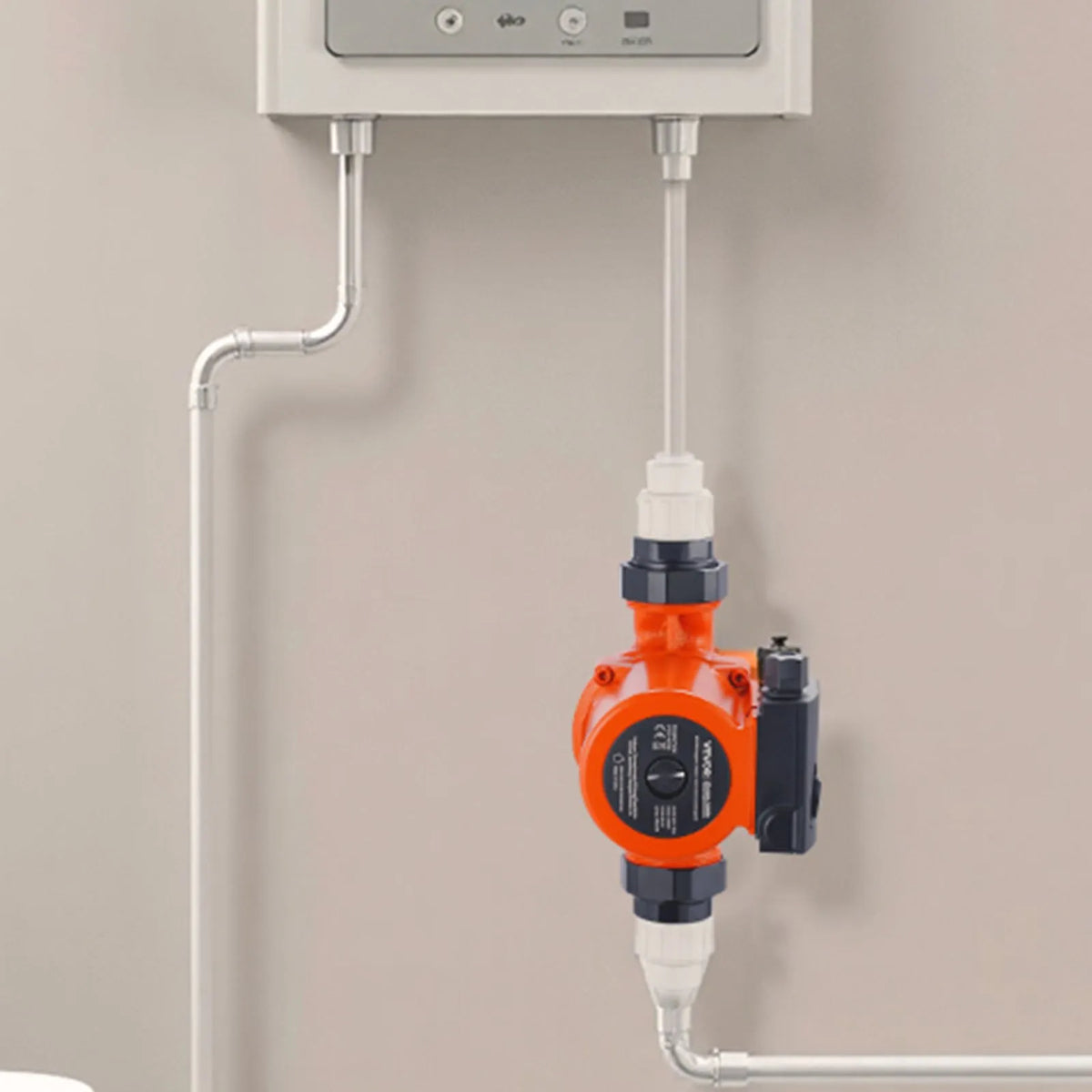 VEVOR LPS32-8S/180 Cast Iron Circulation Pump, 0.28 kW Power, 220–240 V, Flow up to 110 l/min, Hot Water Recirculation Pump with Threaded Connection, 3-Speed Control, Quiet Operation for Home Heating Systems