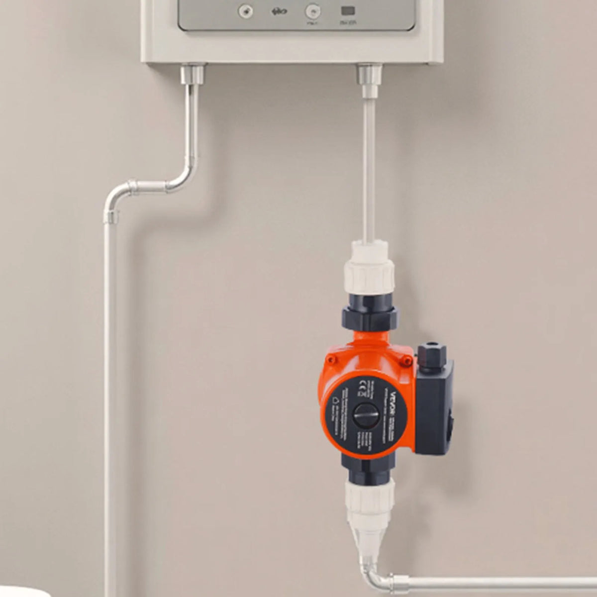 VEVOR LPS25-6S/130 Cast Iron Circulation Pump, 220–240 V, 55 l/min Hot Water Circulation, Threaded Connection, 3-Speed Control, Quiet Operation, for Home Heating Systems