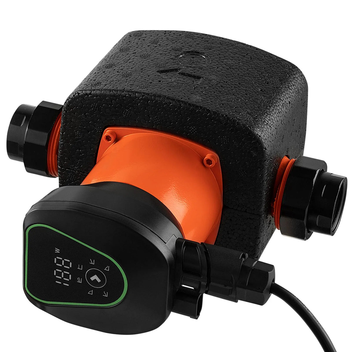 VEVOR LPS25-11PA/180 High-Efficiency Circulation Pump, 117 l/min, Max Head 11 m, Cast Iron Hot Water Recirculation Pump with Threaded Connection and Check Valve, Quiet Operation for Home Heating Systems