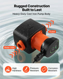 VEVOR LPS25-11PA/180 augstas efektivitātes cirkulācijas sūknis, 117 l/min, maks. pacēlums 11 m, čuguna karstā ūdens recirkulācijas sūknis ar vītņotu pieslēgumu un pretvārstu, klusa darbība mājas apkures sistēmām