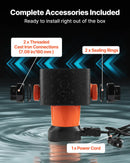 VEVOR LPS25-11PA/180 augstas efektivitātes cirkulācijas sūknis, 117 l/min, maks. pacēlums 11 m, čuguna karstā ūdens recirkulācijas sūknis ar vītņotu pieslēgumu un pretvārstu, klusa darbība mājas apkures sistēmām