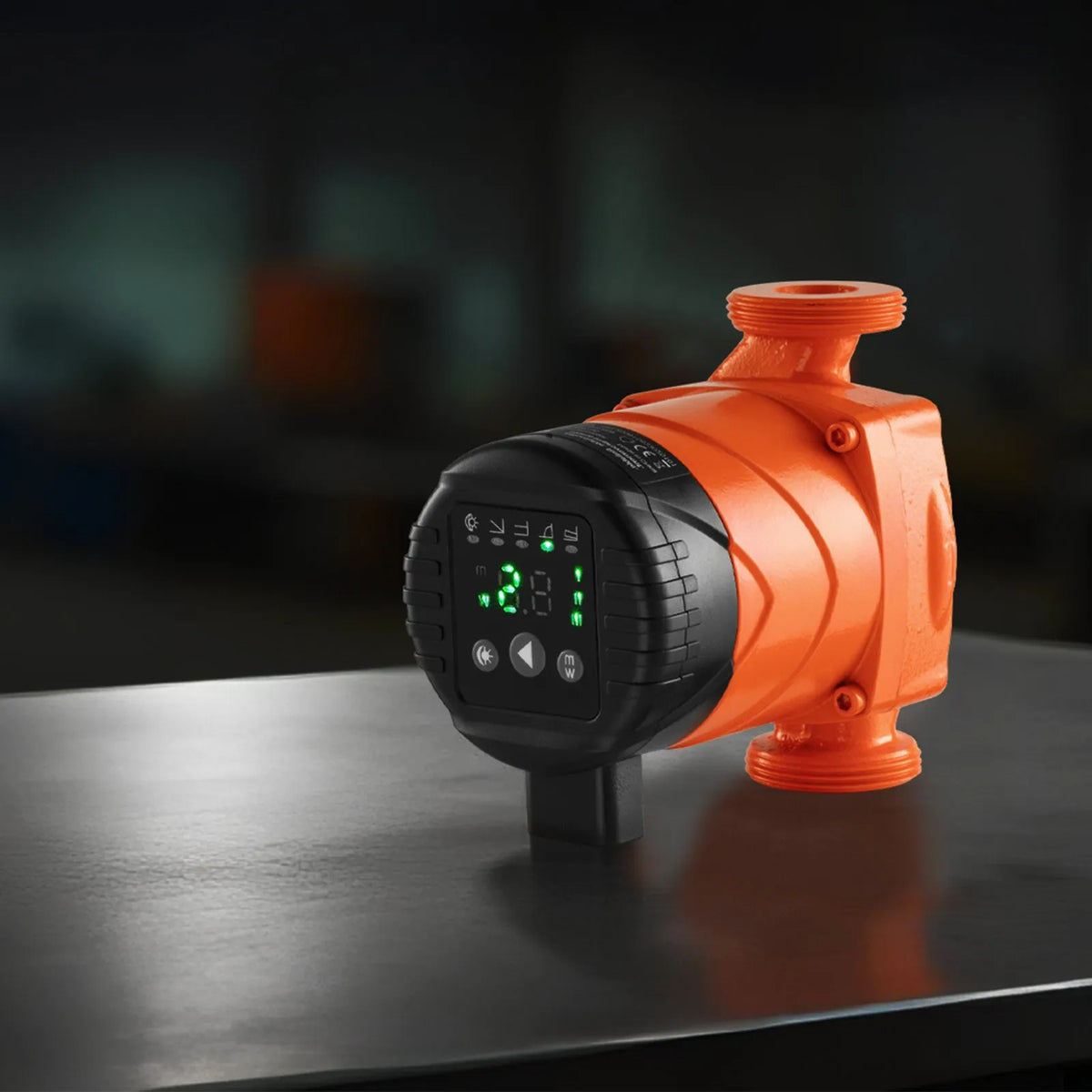VEVOR LPS25-6BP/130 High-Efficiency Circulation Pump, 58 l/min, Max Head 4 m, Cast Iron Hot Water Pump with Threaded Connection and Check Valve, Quiet Operation for Home Heating Systems