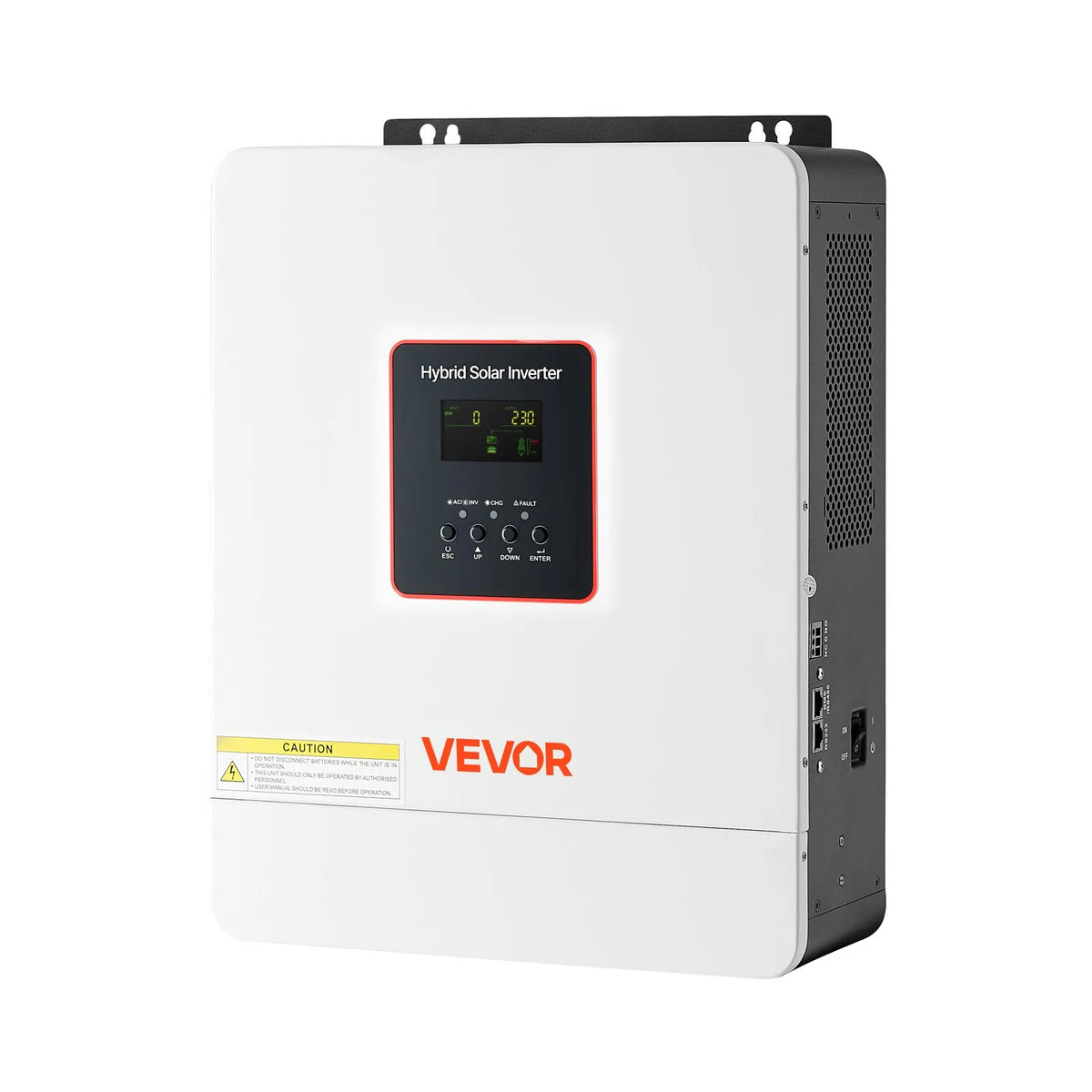 VEVOR Hibrīda invertors 4000W — 24V, MPPT 120A, WiFi