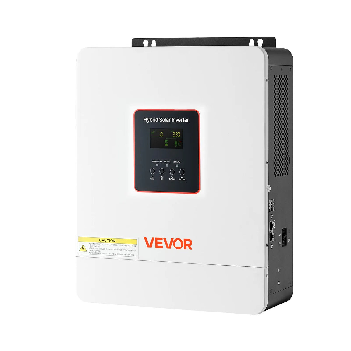 VEVOR Hibrīda invertors 4000W — 24V, MPPT 120A, WiFi