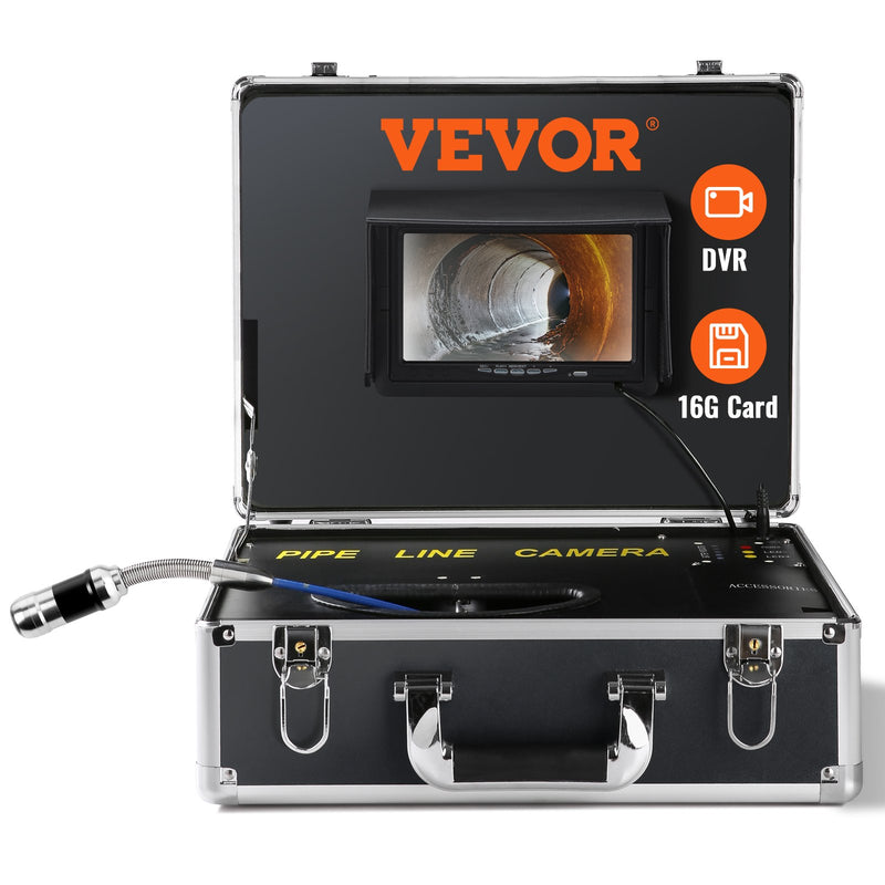 VEVOR Sewer Camera Pipe Inspection Camera | 165 pēdu drenāžas kamera ar 7 collu ekrānu