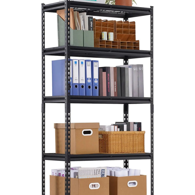 Uzglabāšanas plaukti 5 līmeņu, regulējami, smagas slodzes garāžas plauktu sistēma, 900 kg