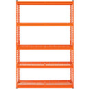 Uzglabāšanas plaukts, 5 līmeņu, 457.2 x 1219.2 x 1828.8 mm, metāla