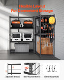 Uzglabāšanas plaukts, 4 līmeņu, 508 × 1016 × 1524 mm, metāla