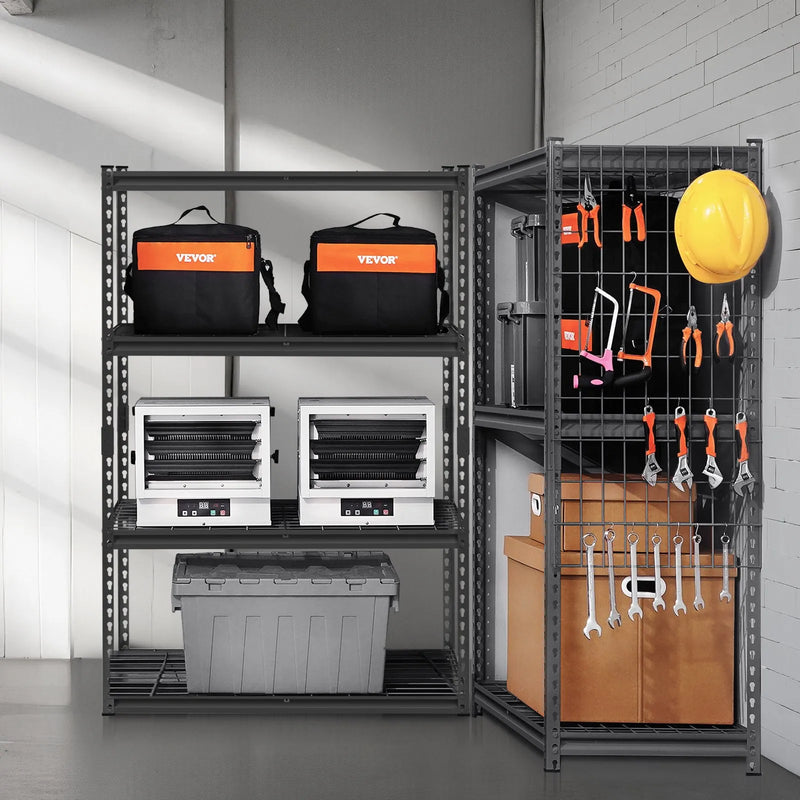 Uzglabāšanas plaukts, 4 līmeņu, 508 × 1016 × 1524 mm, metāla