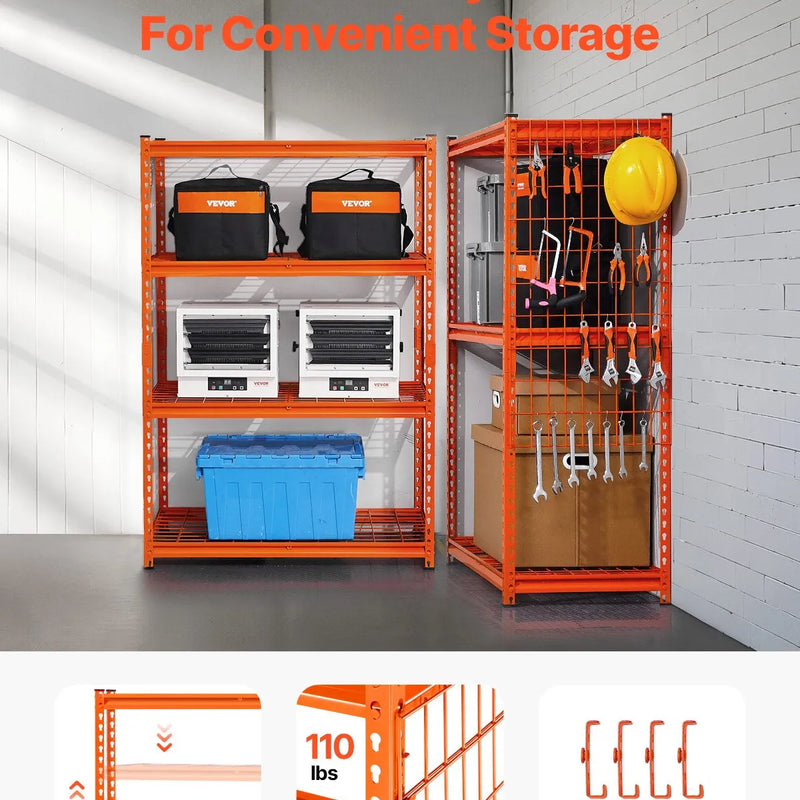 Uzglabāšanas plaukts, 4 līmeņu, 50,8 × 101,6× 152,4 cm, metāla