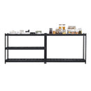 Uzglabāšanas plauktu sistēma, 5 līmeņi, regulējama augstuma, smagas slodzes konstrukcija, kopējā celtspēja 1360 kg, piemērota garāžām, noliktavām un darbnīcām