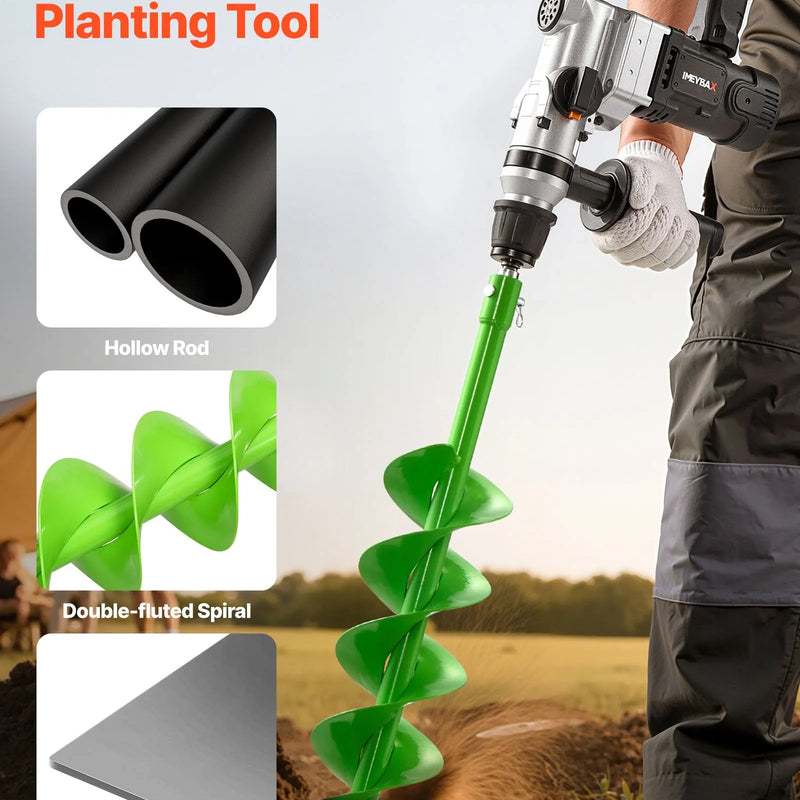 Zemes urbšanas un stādīšanas spirālurbis 12 x 79 cm