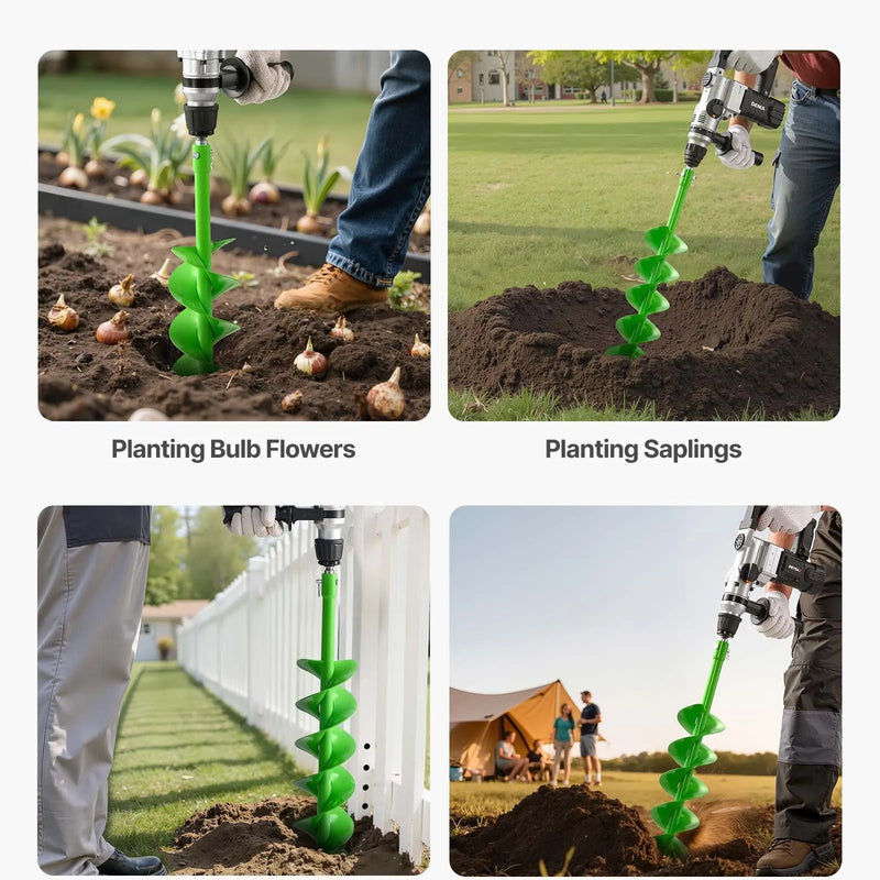 Zemes urbšanas un stādīšanas spirālurbis 12 x 79 cm