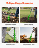 Zemes urbšanas un stādīšanas spirālurbis 12 x 79 cm