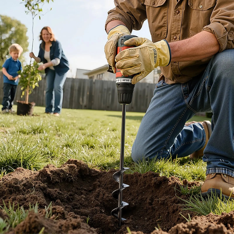 Zemes urbšanas un stādīšanas spirālurbis 40 × 420 mm