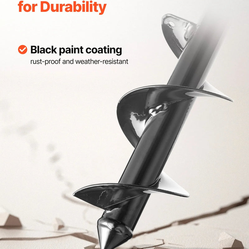 Zemes urbšanas un stādīšanas spirālurbis 80 × 290 mm