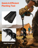 Zemes urbšanas un stādīšanas spirālurbis 80 × 410 mm