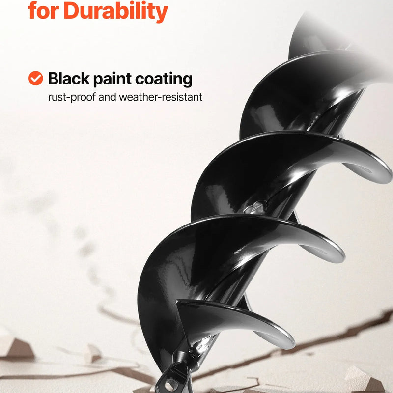 Zemes urbšanas un stādīšanas spirālurbis 80 × 410 mm