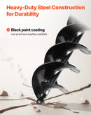 Zemes urbšanas un stādīšanas spirālurbis 80 × 410 mm