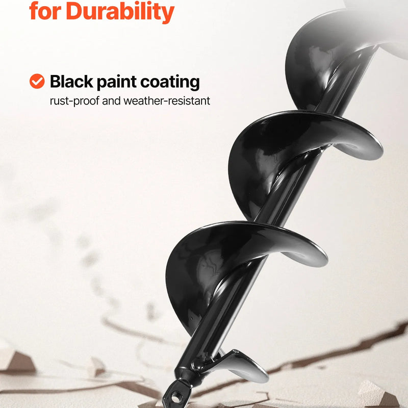 Zemes urbšanas un stādīšanas spirālurbis 80 × 600 mm