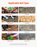 Zemes urbšanas un stādīšanas spirālurbis 80 × 600 mm