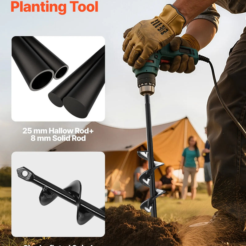 2 габ. урбья узгали 300 мм или 220 мм zemes spirālveida bedrīšu rakšanai