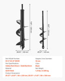 2 габ. урбья узгали 300 мм или 220 мм zemes spirālveida bedrīšu rakšanai