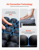VEVOR piepūšams sēdekļa spilvens ar 3D gaisa šūnu struktūru, spiediena samazināšanas spilvens no Lycra un TPU ar manuālo pumpi, viegls un portatīvs, piemērots ratiņkrēsliem, birojam, automašīnām un ceļošanai - ZEMLETES.LV