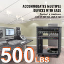 VEVOR 12U AV statnis, 227 kg celtspēja, tīkla, stereo un ierakstu studijas aprīkojumam