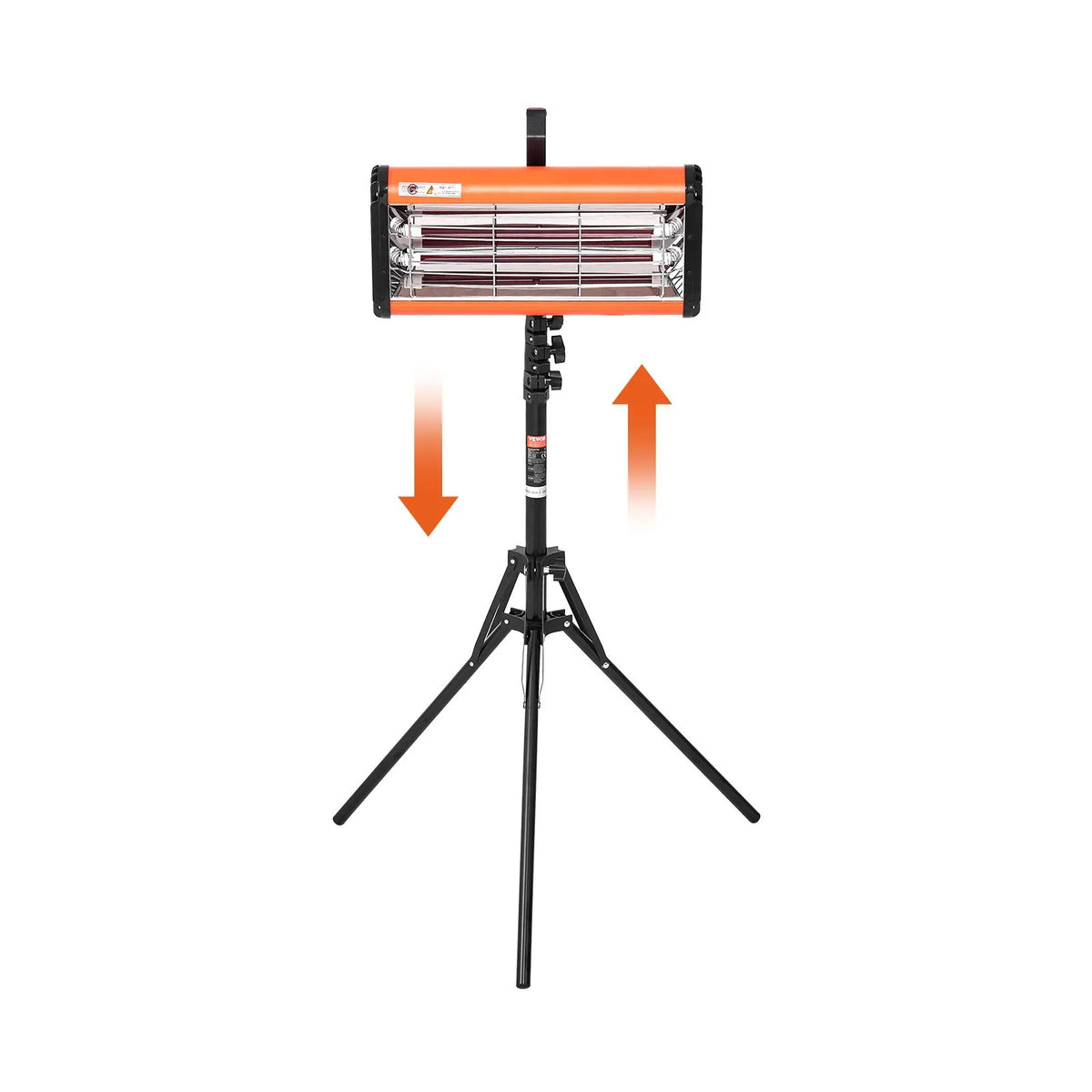 VEVOR 2000 W Portable/Stand Infrared Paint Drying Lamp for Car Drying and Heating