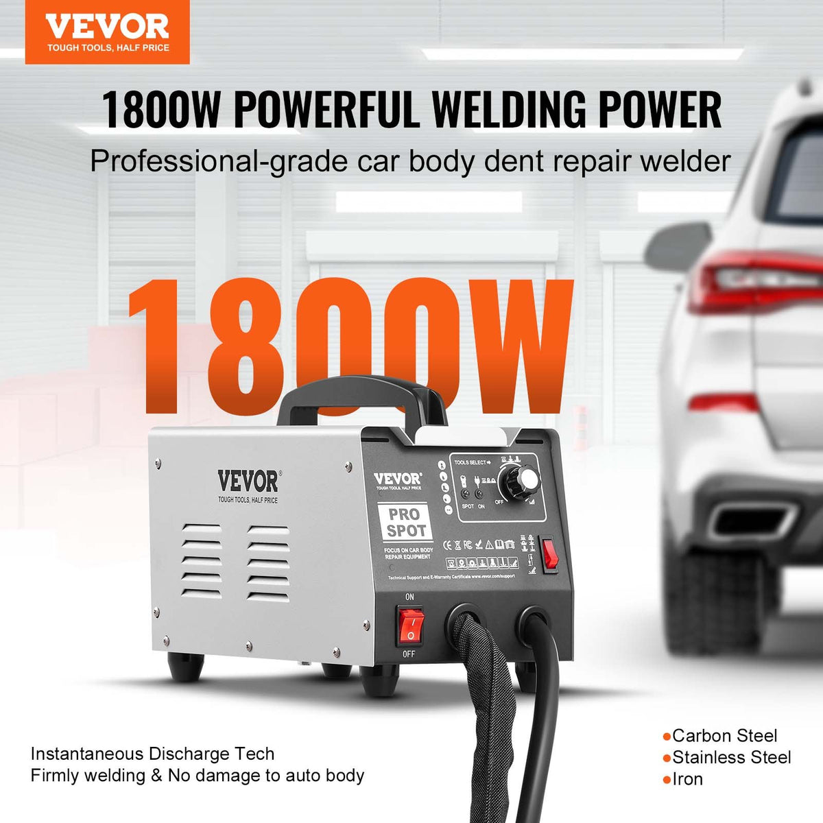 VEVOR Spot Welding and Dent Repair Machine 1.8 kW with 7 Modes for Auto Body