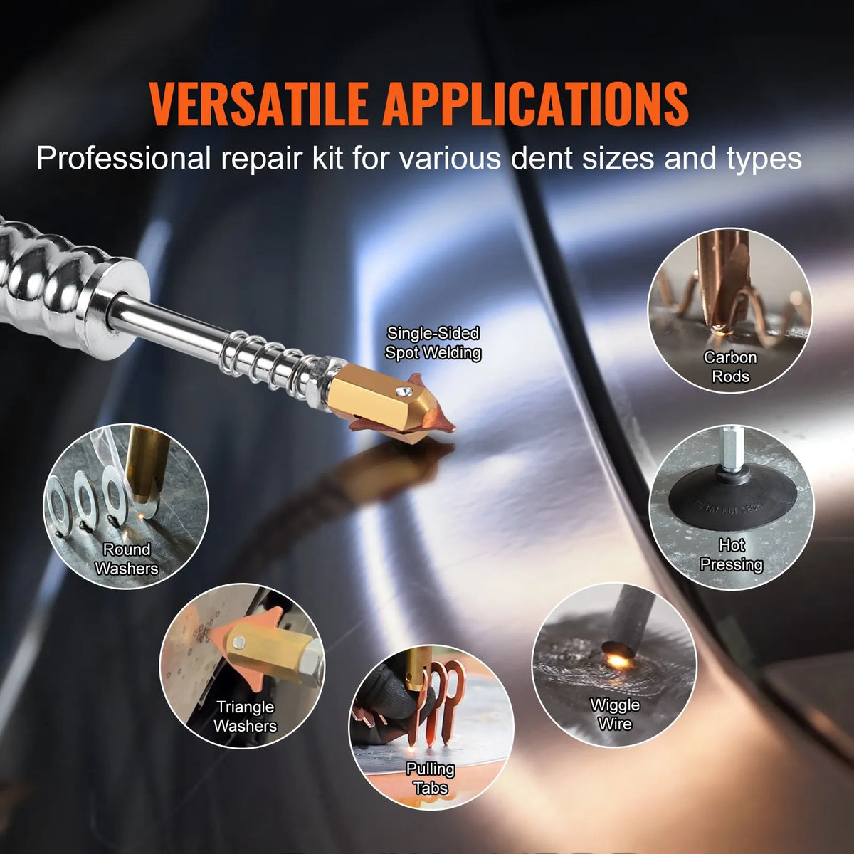 VEVOR Spot Welding and Dent Repair Machine 1.8 kW with 7 Modes for Auto Body