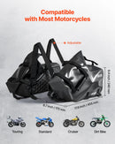 VEVOR motocikla sānu somas, 28 l (14 l x 2) lielas ietilpības motocikla sānu bagāžas somas, saderīgas ar lielāko daļu motociklu, ūdensizturīga āra motocikla bagāžas uzglabāšanas pleca soma ar apakšējo stiprinājuma siksnu, melna - ZEMLETES.LV