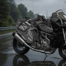 VEVOR motocikla sānu somas, 28 l (14 l x 2) lielas ietilpības motocikla sānu bagāžas somas, saderīgas ar lielāko daļu motociklu, ūdensizturīga āra motocikla bagāžas uzglabāšanas pleca soma ar apakšējo stiprinājuma siksnu, melna - ZEMLETES.LV