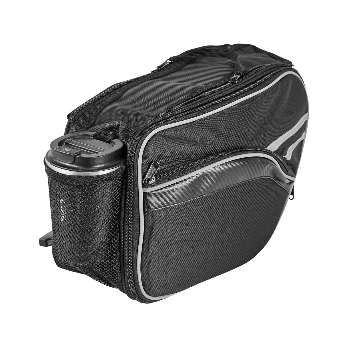 VEVOR motocikla sānu soma, 30 l (15 l x 2) ietilpīga motocikla sānu bagāžas soma ar ūdensnecaurlaidīgu lietus pārsegu un stiprinājuma siksnām, saderīga ar lielāko daļu motociklu, āra sporta motocikla bagāžas uzglabāšanas soma, melna - ZEMLETES.LV