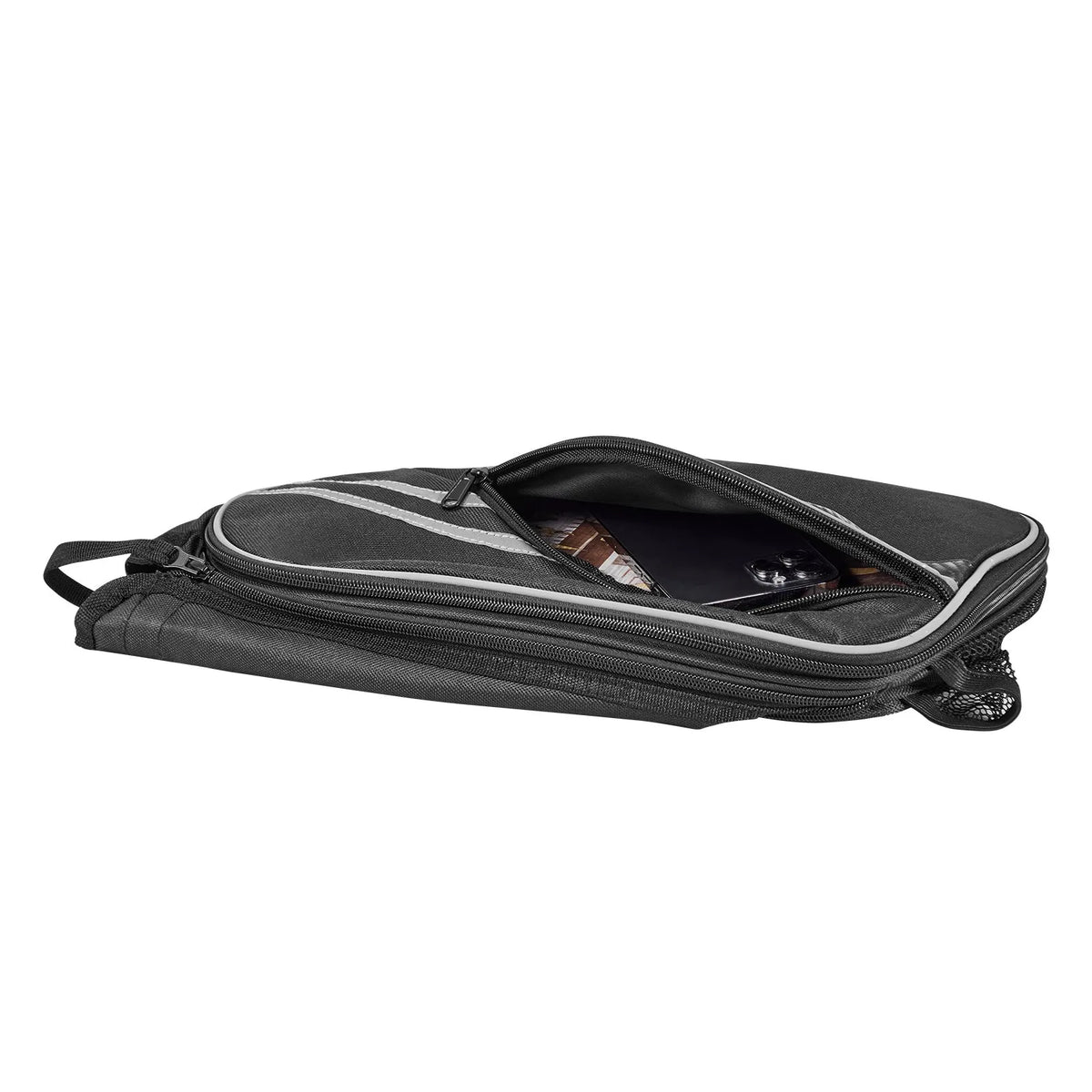 VEVOR motocikla sānu soma, 30 l (15 l x 2) ietilpīga motocikla sānu bagāžas soma ar ūdensnecaurlaidīgu lietus pārsegu un stiprinājuma siksnām, saderīga ar lielāko daļu motociklu, āra sporta motocikla bagāžas uzglabāšanas soma, melna - ZEMLETES.LV
