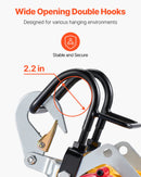 VEVOR 2 vienā elektriskā vinča ar trosi, celtspēja 500 kg, jauda 1800 W, pacelšanas augstums 30 m, ātrums 11 m/min, vadu un bezvadu pults, paredzēta celšanai un vilkšanai