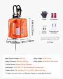 3 vienā elektriskā pacēlāja vinča 500 kg 1500 W 9 m ar vadu un bezvadu tālvadību